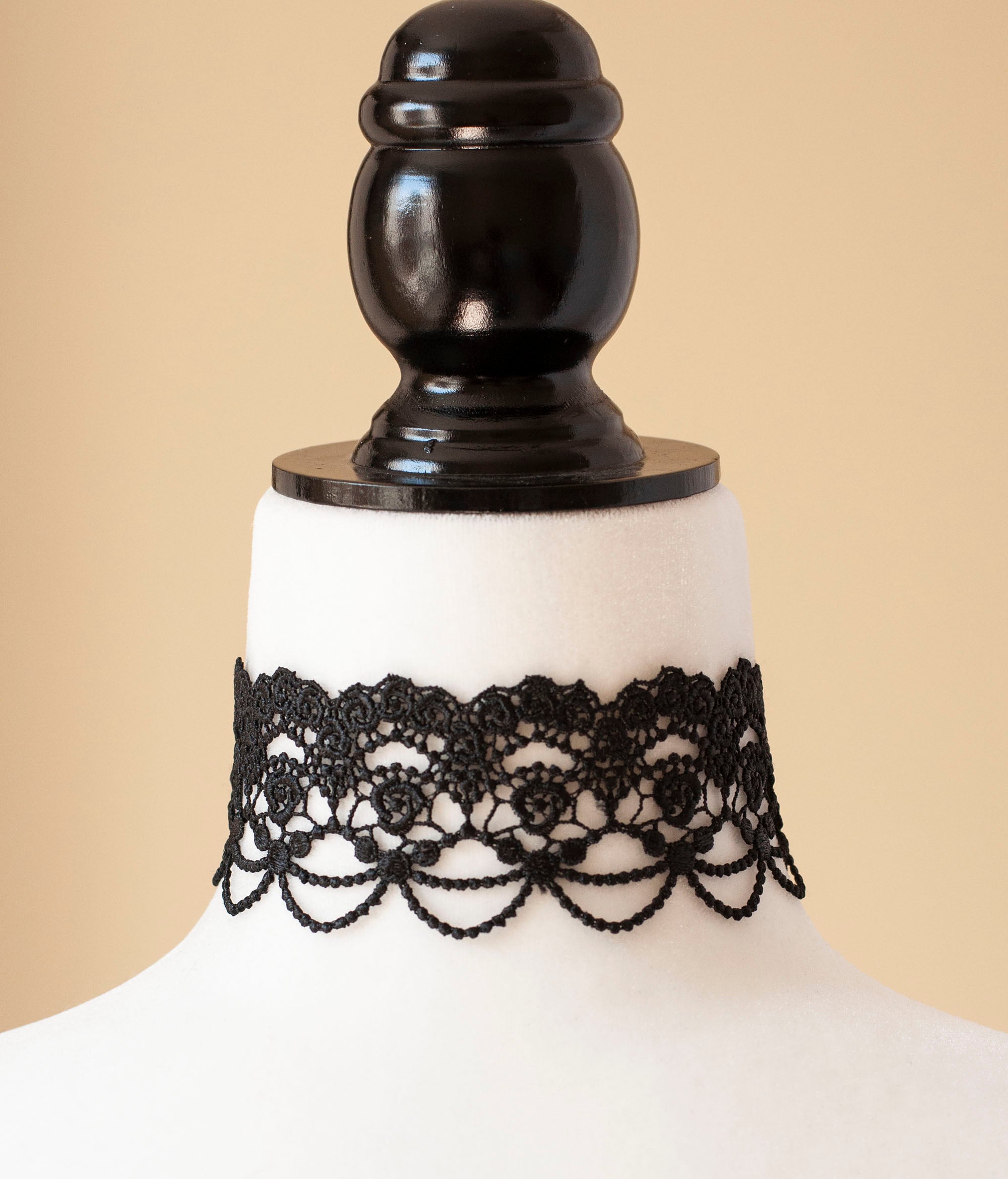 Black Lace choker Lace Necklace Gothic Lace Choker Victorian Lace