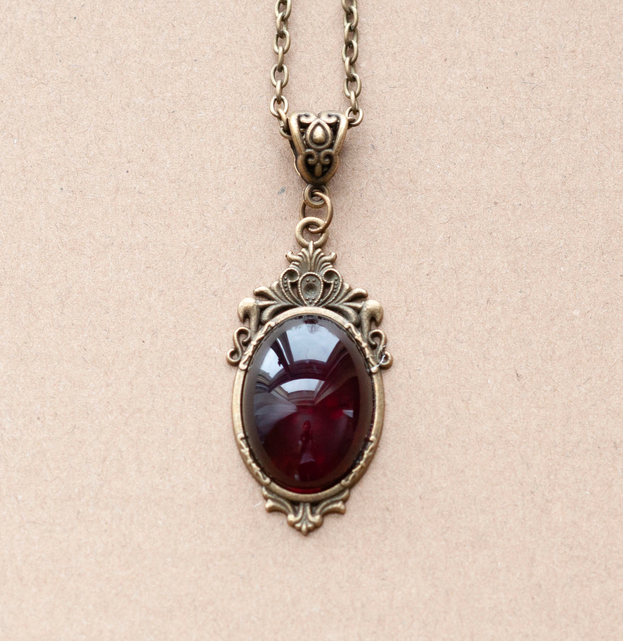 Gothic ruby necklace discount