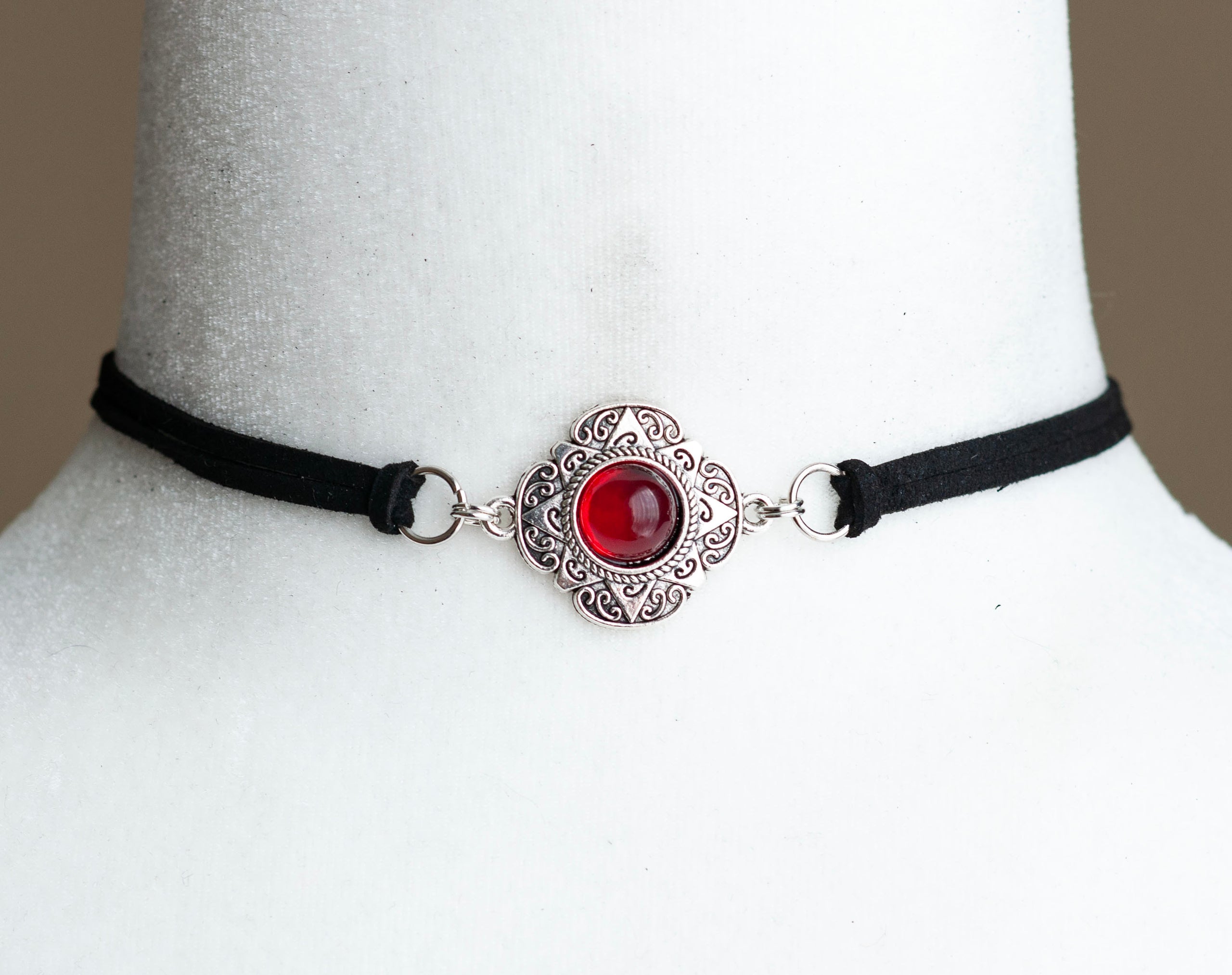 Suede choker necklace on sale